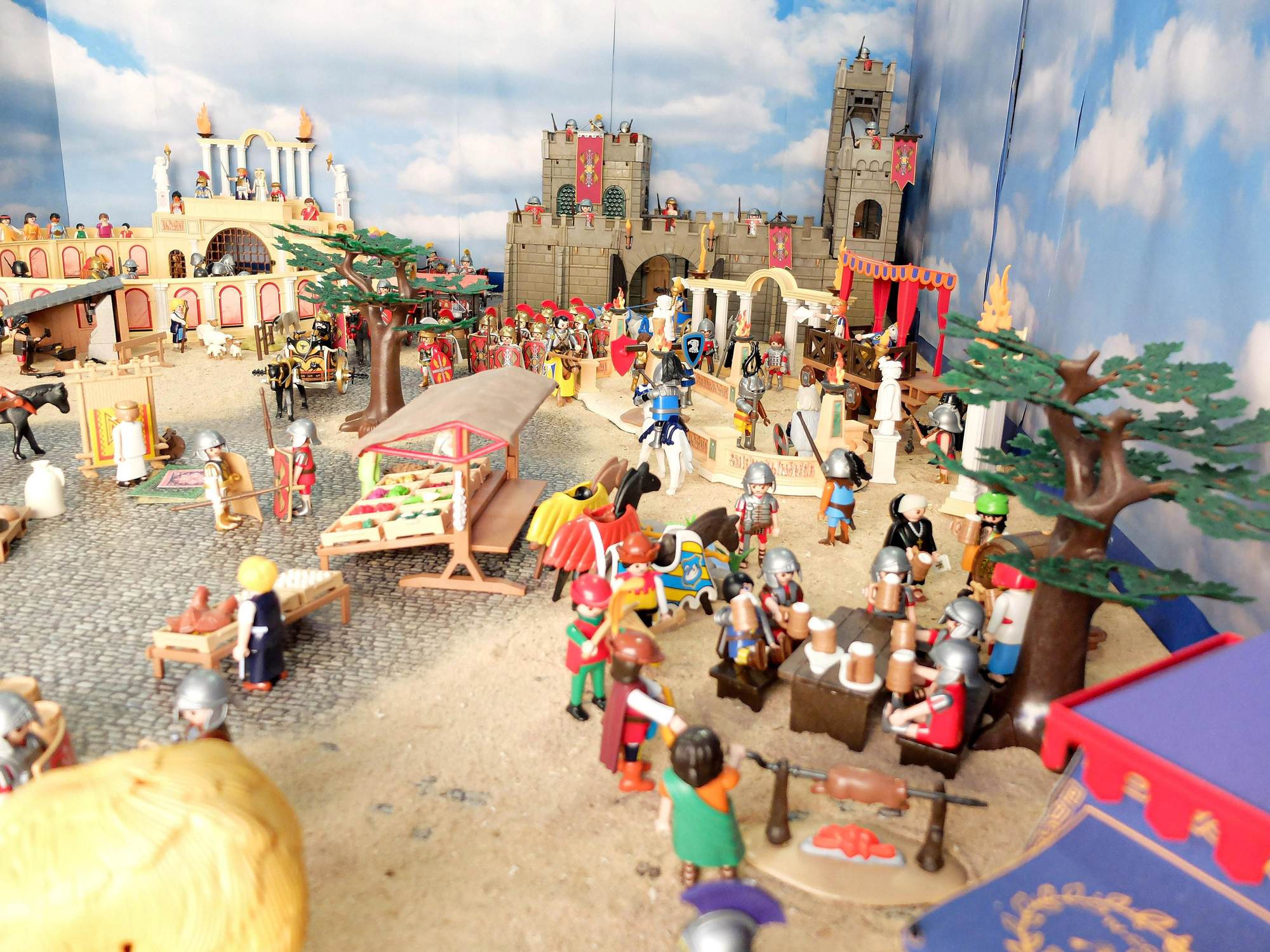 Un gran pessebre de Playmobil a Palau-Saverdera