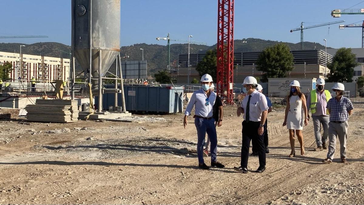 Visita esta mañana a la construcción de VPO en Huerta de Santa Isabel