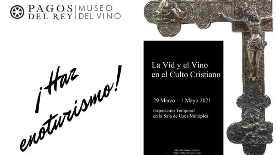 Cartel anunciador de la exposición del Museo del Vino