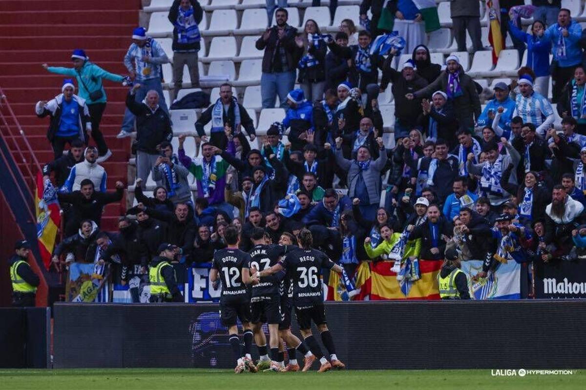 Partido disputado entre el Albacete y el Málaga CF