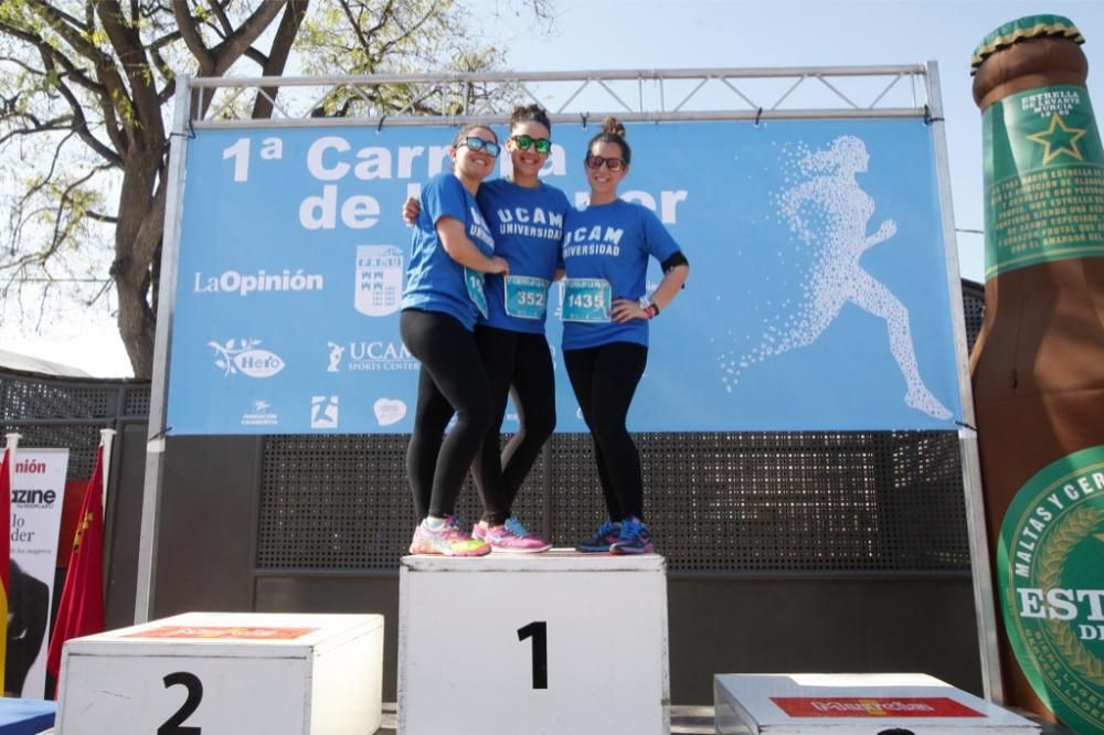 Carrera de la Mujer: Podios, trofeos y ambiente