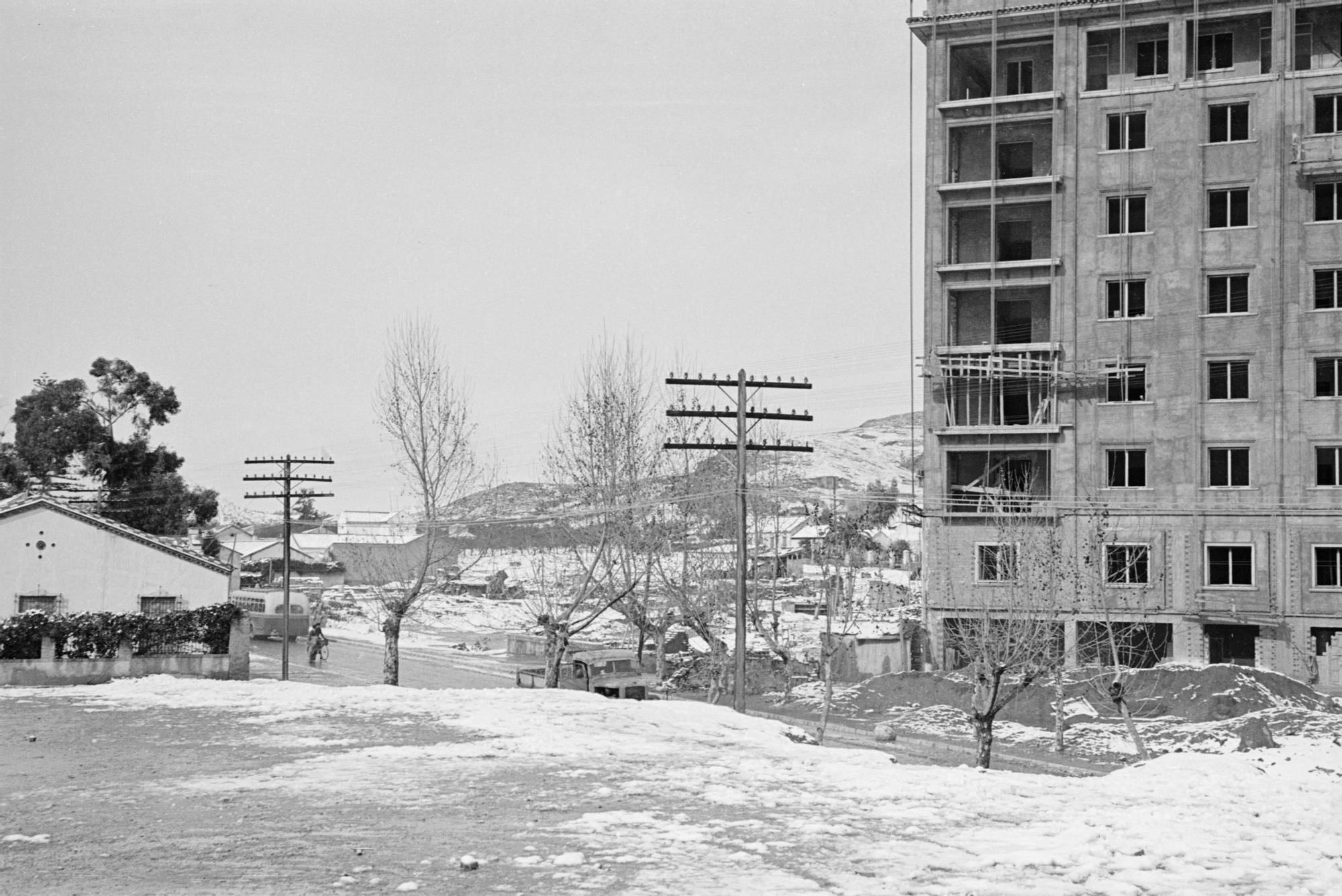 Nevada de Málaga en febrero de 1954