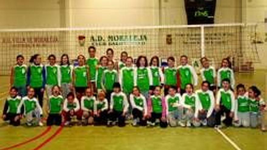 Primera concentración Judex de minivoley en Moraleja