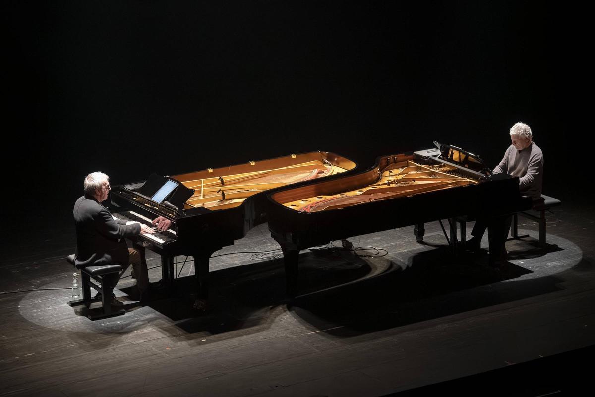Els dos pianistes bagencs van exhibir una gran connexió sobre l’escenari