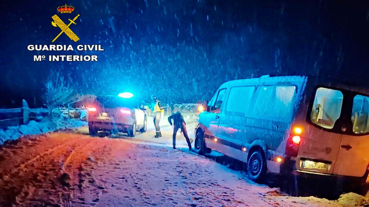 Operación de rescate de los dos mayores en Rodeiro