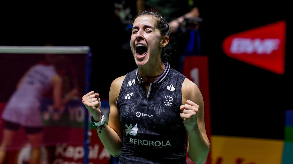 Carolina Marín tras lograr el pase a la final del Abierto de Indonesia