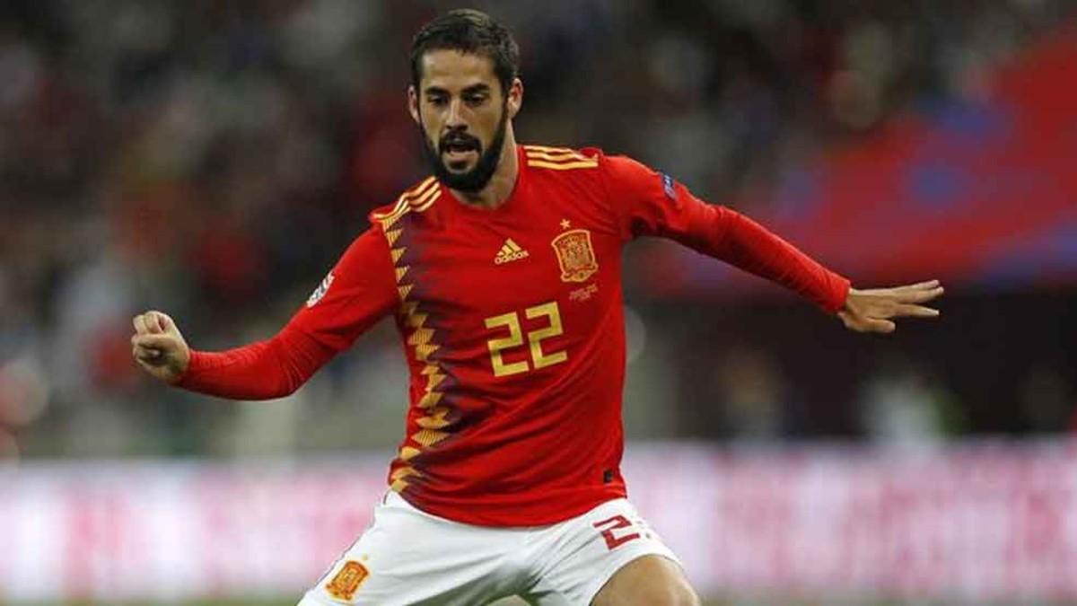 Isco, en un momento del Inglaterra-España de este sábado en Wembley