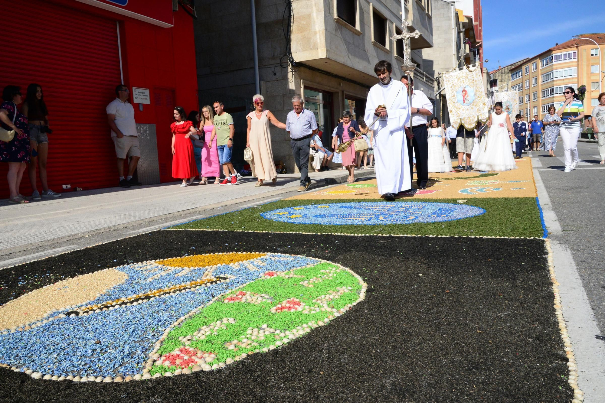 La procesión del Corpus en Bueu