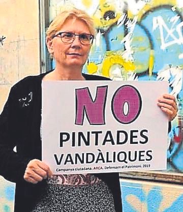 Anna Moilanen con ARCA en la campañas No pintadas vandálicas