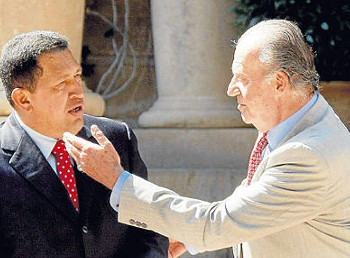 El Rey y Chávez se reconcilian