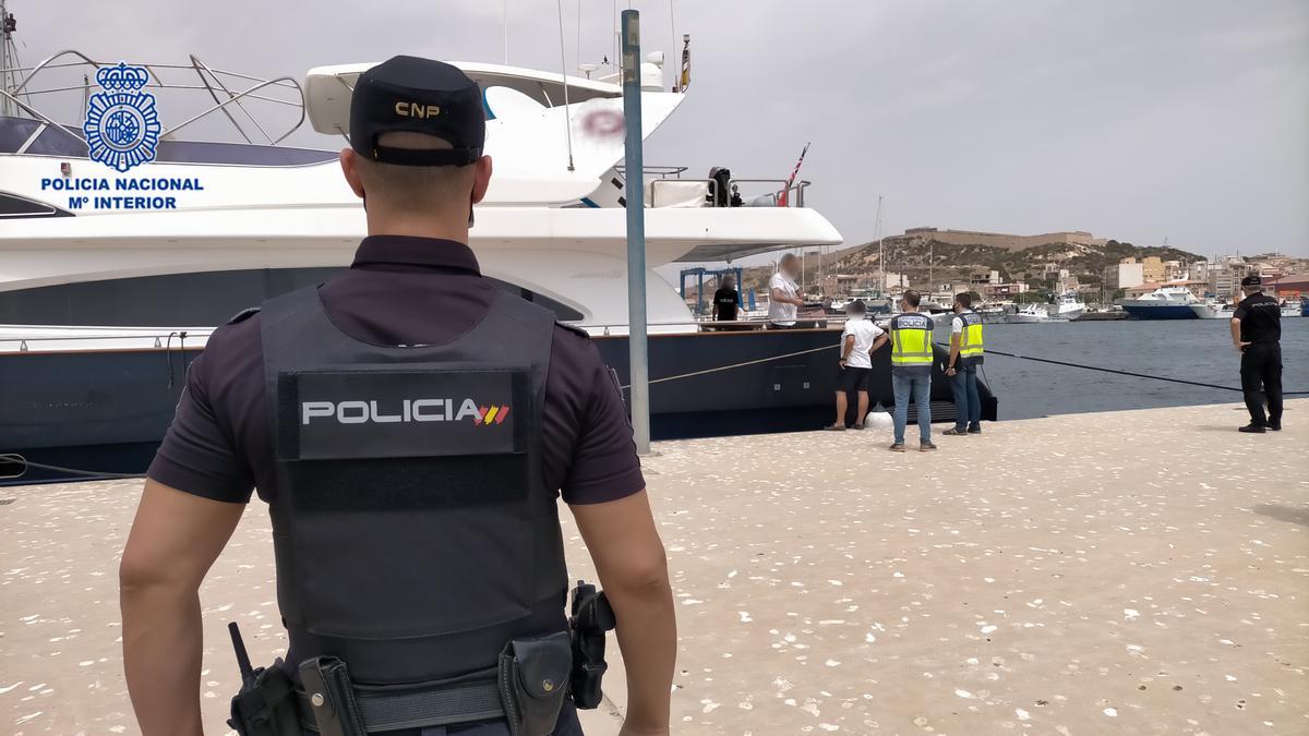 Imagen del yate de lujo intervenido por blanqueo de capitales