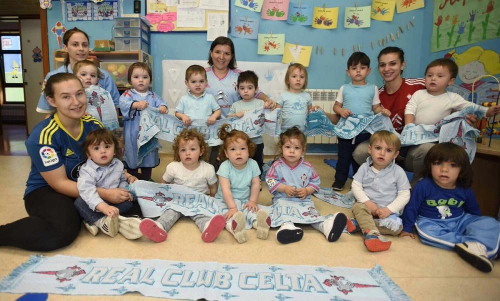 Los colegios de Vigo, con el Celta