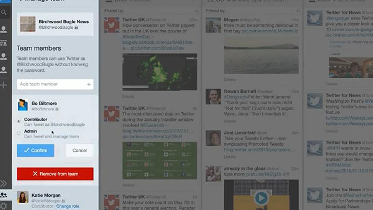 Tweetdeck ha puesto en marcha Teams