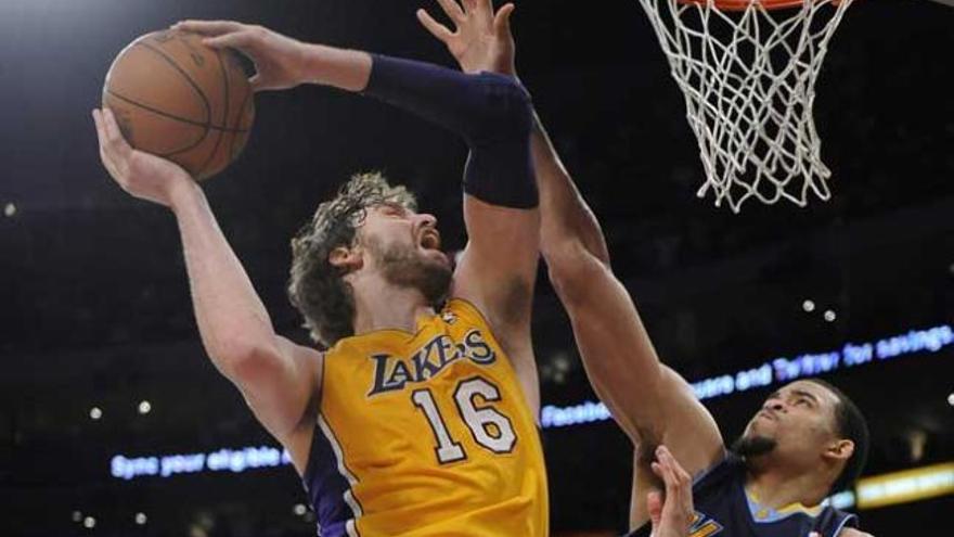 Pau Gasol, en una de sus intervenciones.