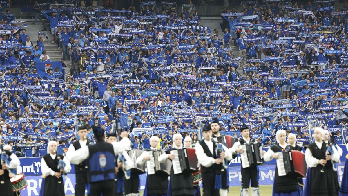 Así se vivió en el Carlos Tartiere la final del play-off entre el Real Oviedo y el Mirandés