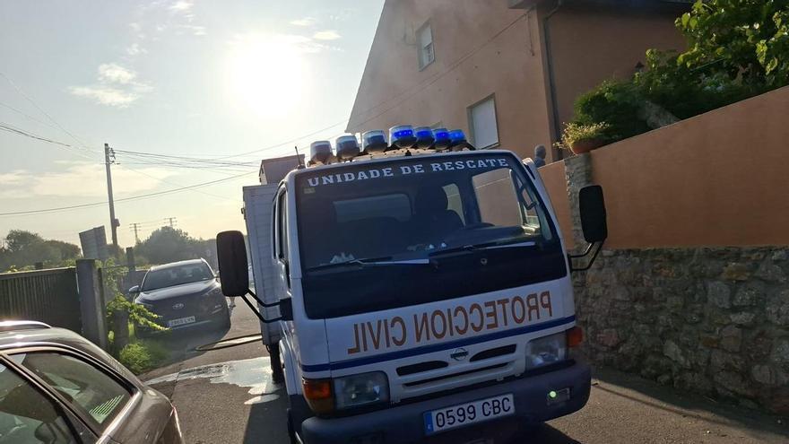 Arde un galpón en Cambados