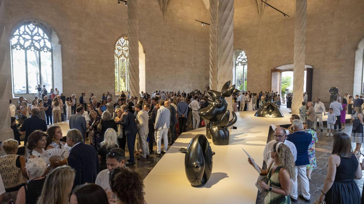 Exposición de esculturas de Joan Miró en la Lonja de Palma.