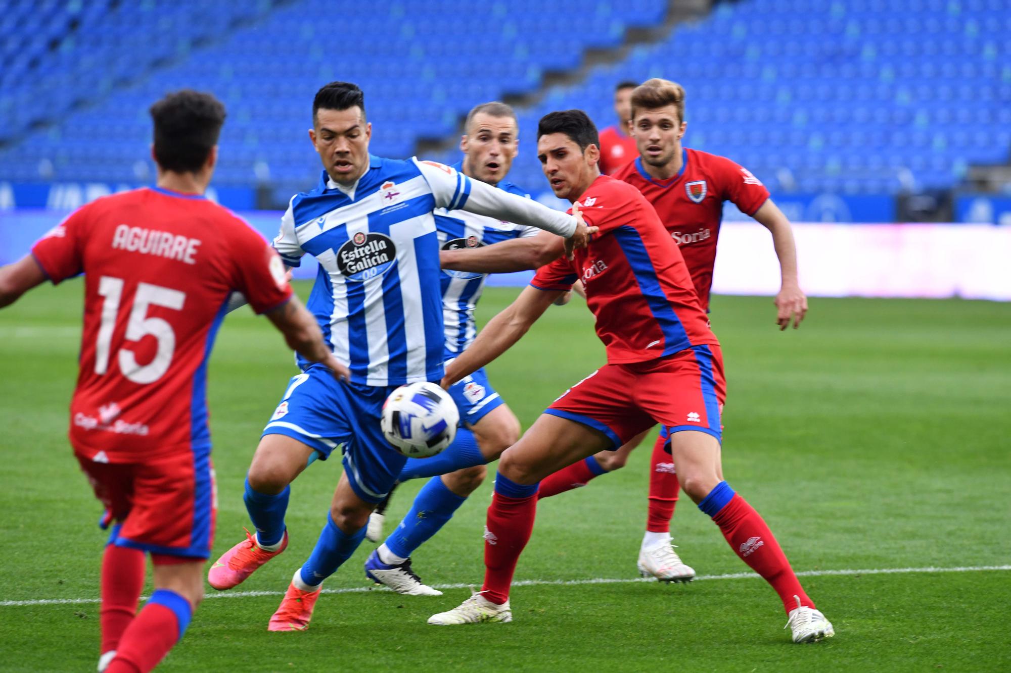 El Deportivo le gana 2-1 al Numancia