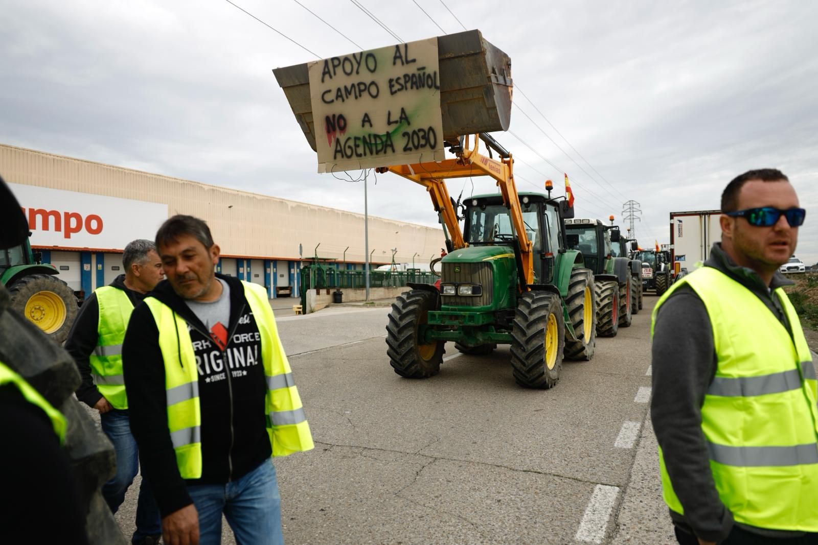 EN IMÁGENES | Decimosexto día de tractoradas en Aragón