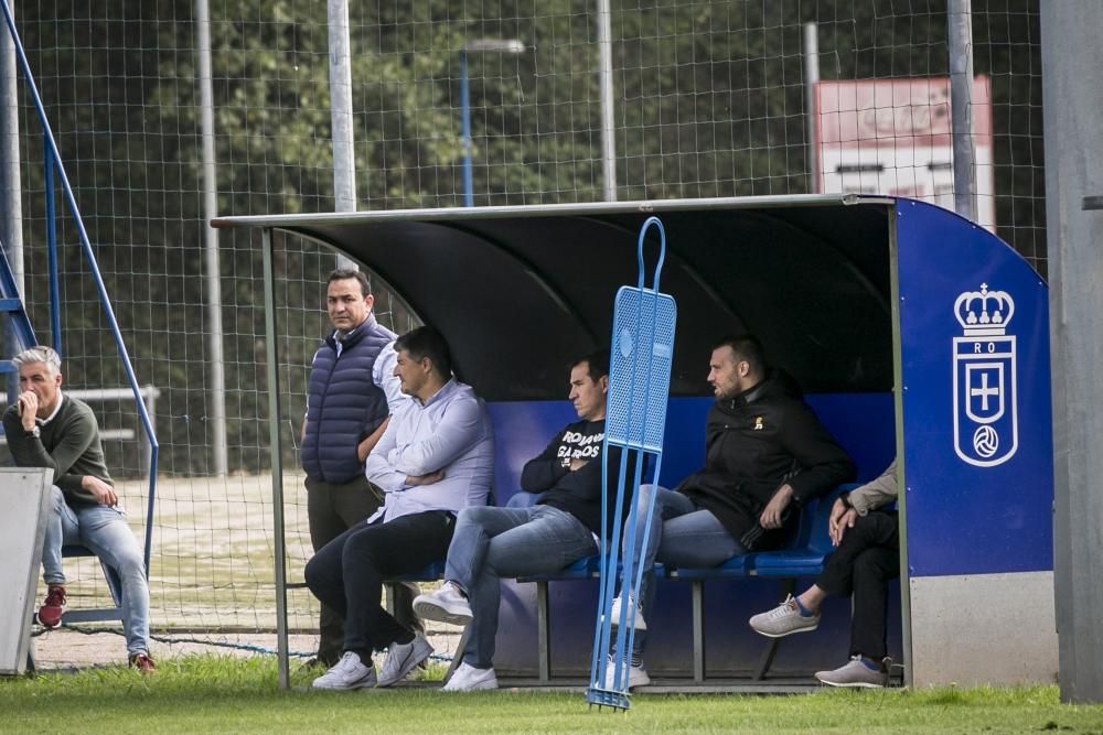 El ovetense dirigió hoy su primer entrenamiento al frente del primer equipo