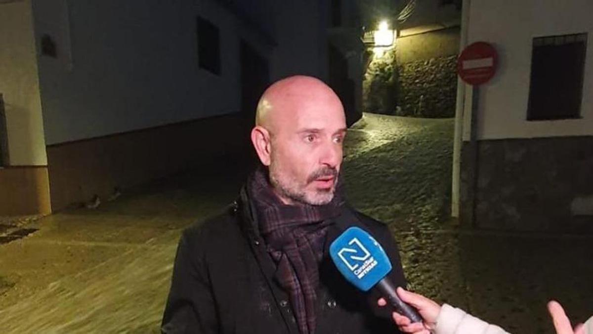 El subdelegado del Gobierno en Málaga, Javier Salas, en Benaoján