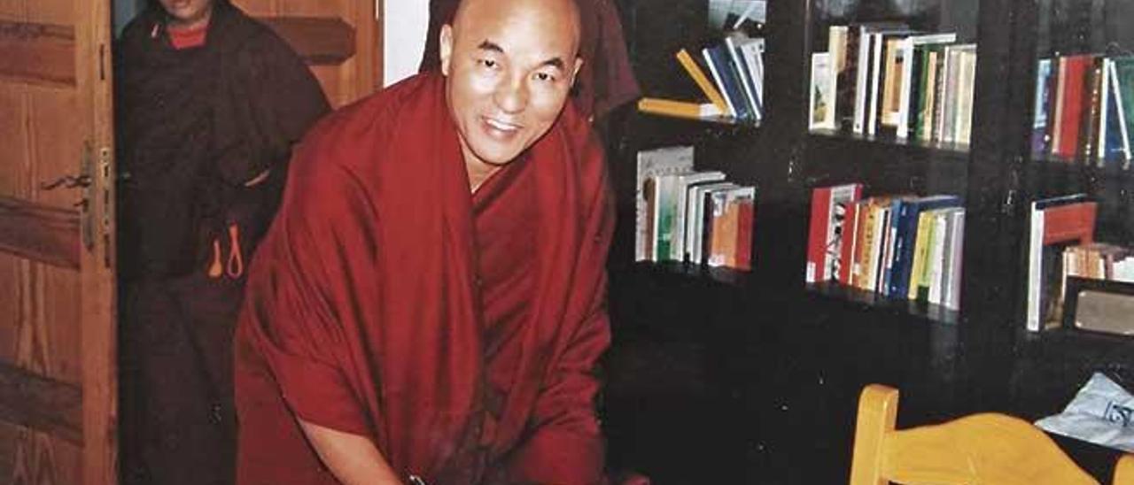 Thubten Wangchen en una visita a Mallorca.