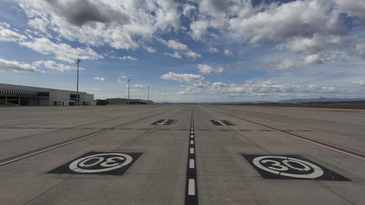 La pista de aterrizaje del aeropuerto de Castellón.