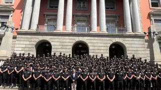 La Policía Nacional da la bienvenida a 133 agentes que se incorporan en Tenerife y La Palma