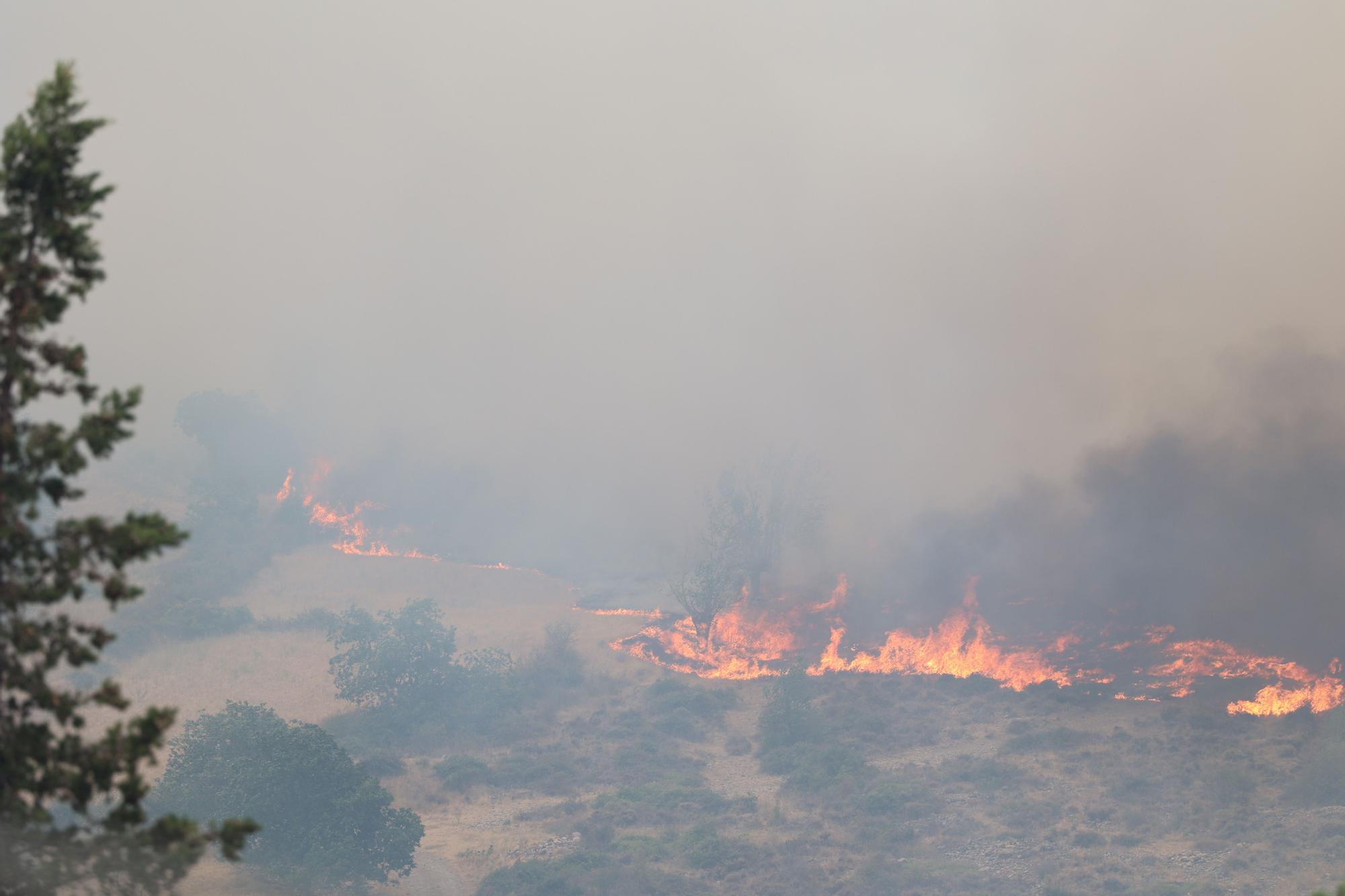 EN IMÁGENES | El incendio forestal de Añón de Moncayo