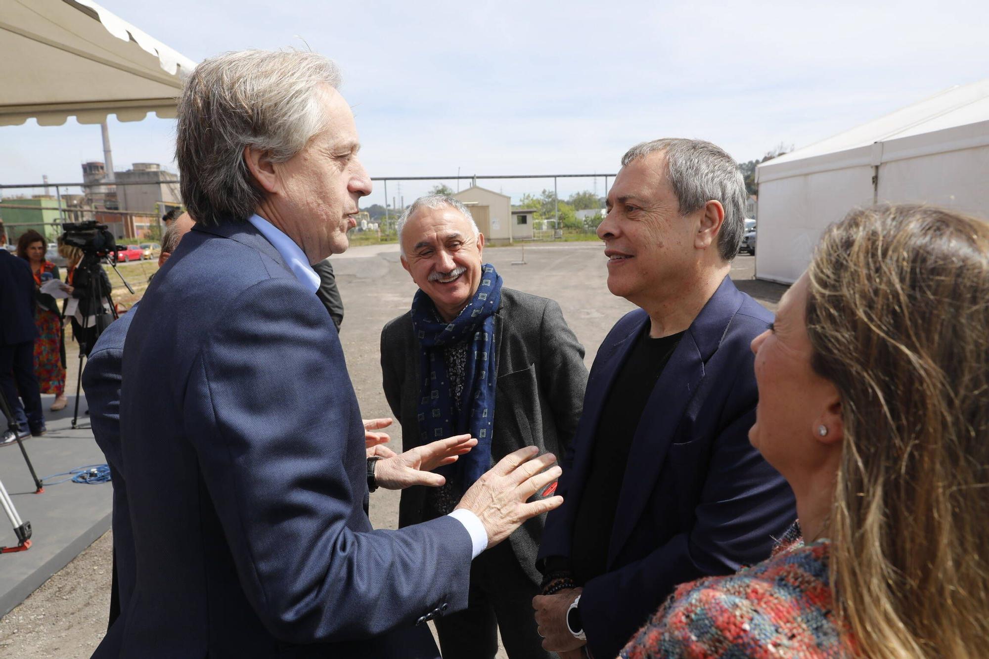 EN IMÁGENES: Así fue la inauguración de las obras para el horno eléctrico hídribido de Arcelor en Gijón