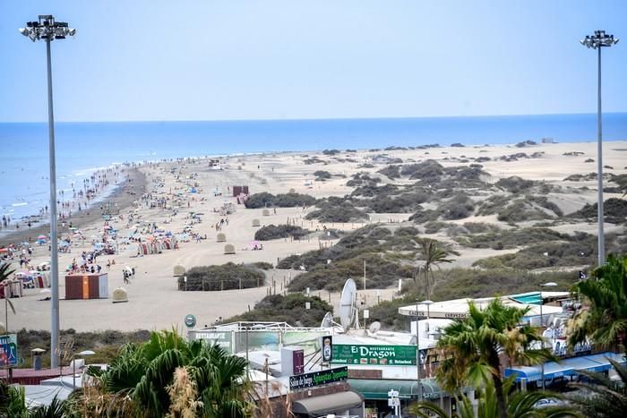 Domingo de la fase 2 en las playas del sur