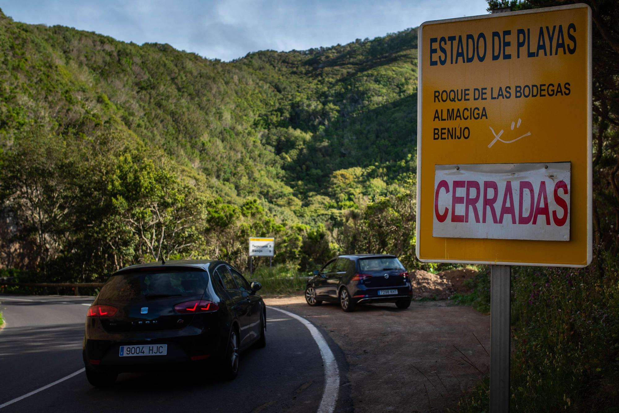 Situación de las playas de Las Teresitas y de Almáciga