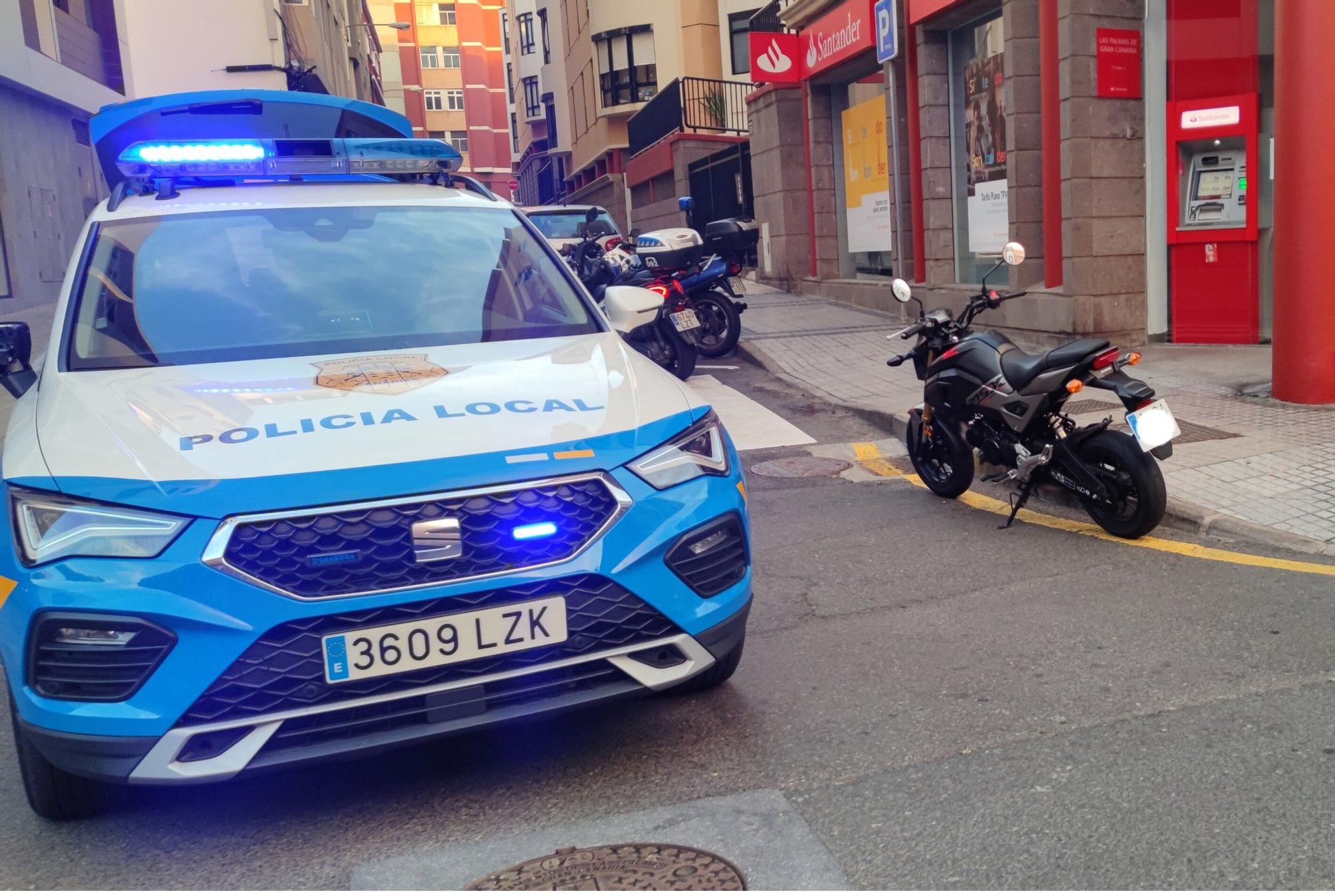 Así quedó la moto que realizó conducción temeraria en Guanarteme