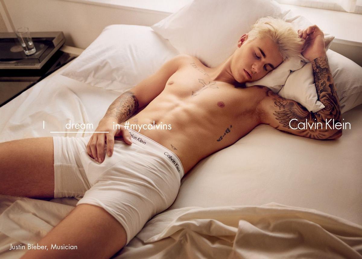 Justin Bieber para la nueva campaña de Calvin Klein