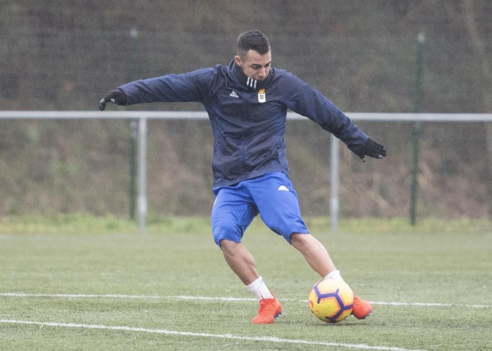 Entrenamiento del Real Oviedo en Tensi