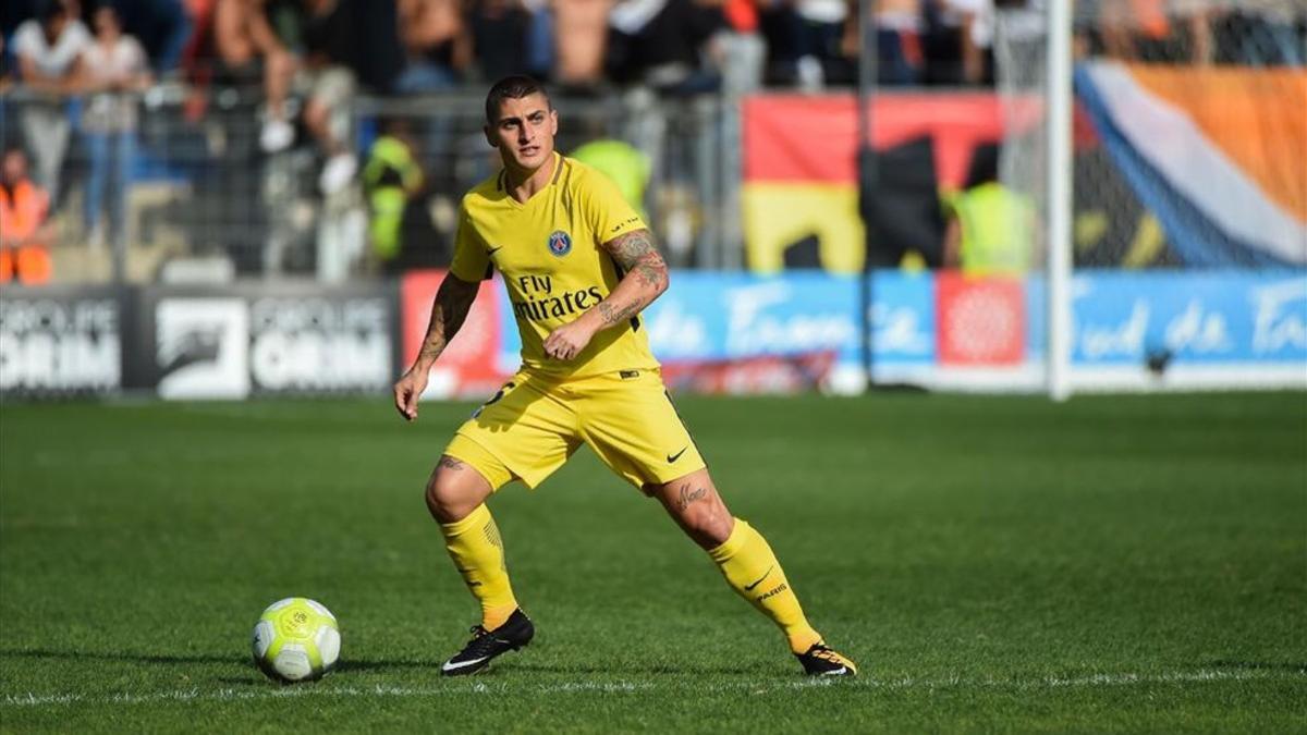 Verratti, en el partido del pasado sábado en Montpellier