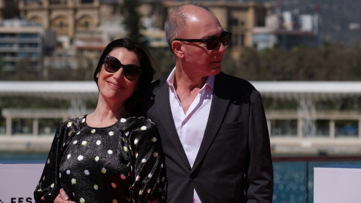 Grandinetti, con la directora y guionista Marina Seresesky, ayer en el Festival de Málaga.