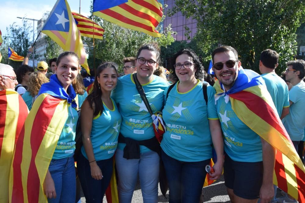 Berguedans a la manifestació de la Diada