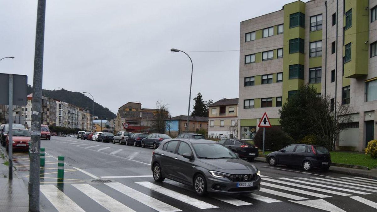 Vista de la avenida de Redondela, en Chapela.