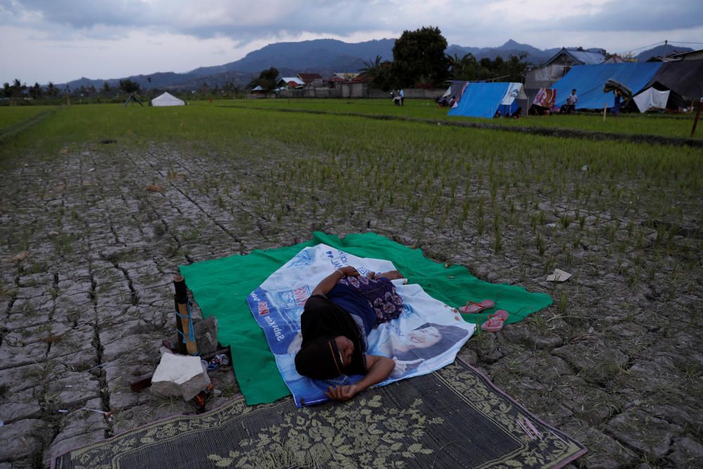 Terratrèmol a l'illa de Lombok a Indonèsia