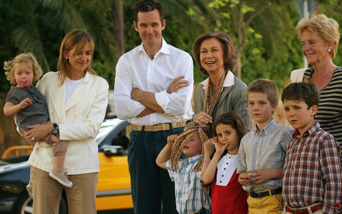 La infanta Cristina, Iñaki Urdangarin y la Reina Sofía, en el 2007