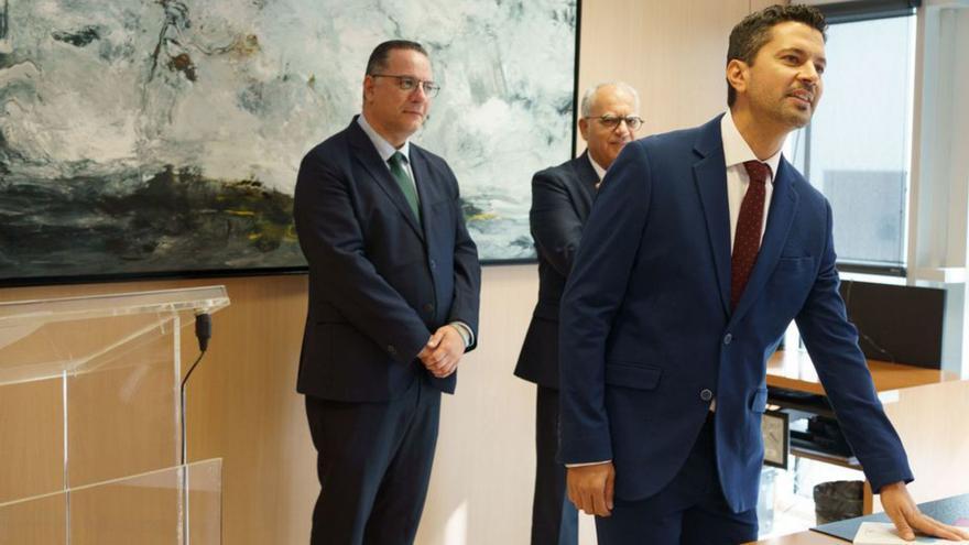 Iván González durante su toma de posesión.