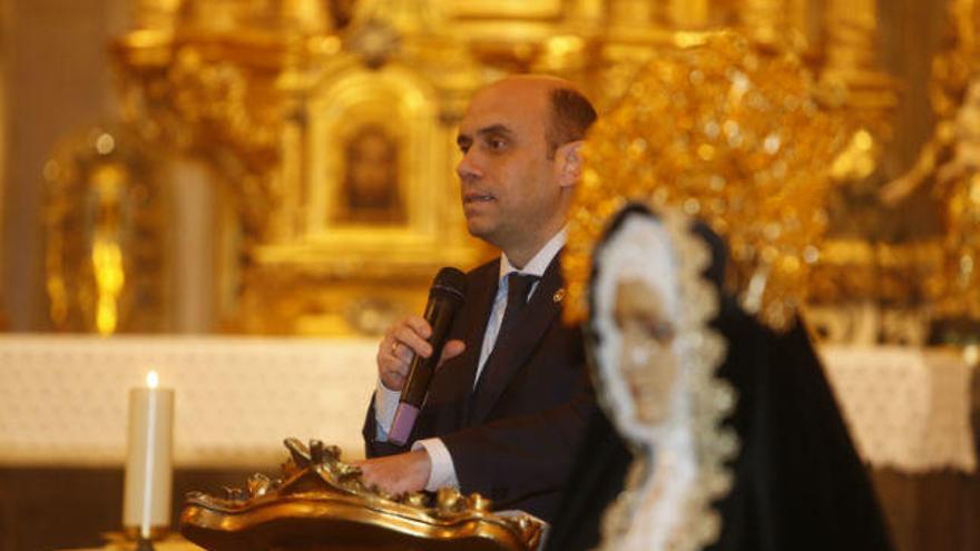 Gabriel Echávarri durante un acto de la Semana Santa