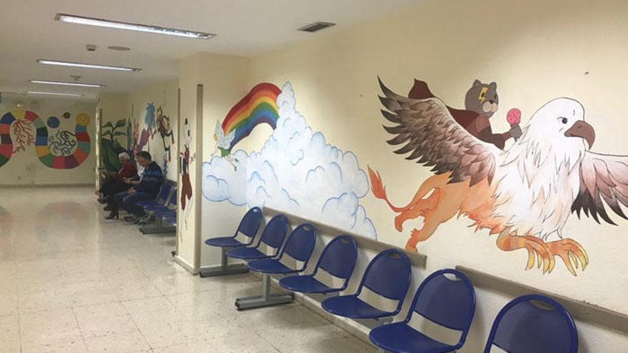 Los artistas pretenden que el centro sanitario sea un espacio más amigable para los menores.
