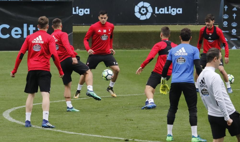 Último entrenamiento del Celta antes de vsitar el Bernabéu // Alba Villar