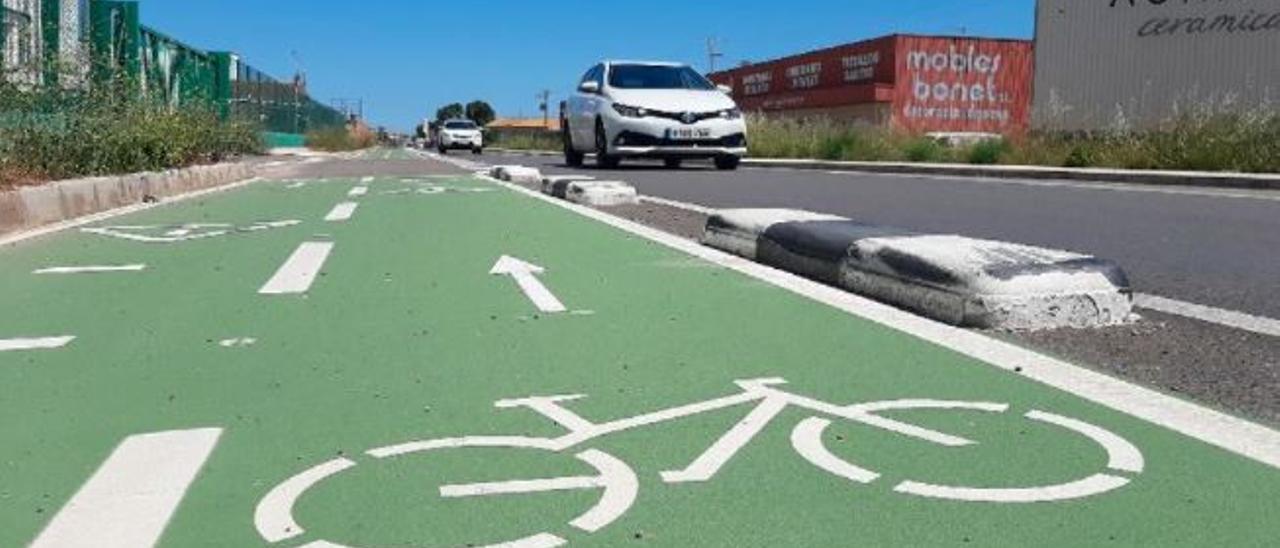 La nuevo diseño del polígono industrial de la carretera de Onda incluirá carriles bici para favorecer el uso de medios de transporte no morotizados.