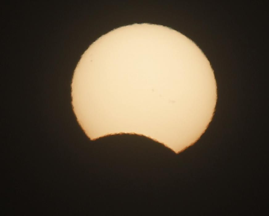 Así se vio el eclipse de Sol en Vigo