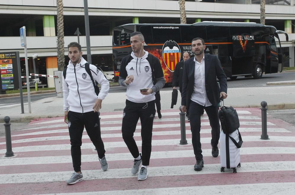 El Valencia ya está en Sevilla para el partido contra el Betis