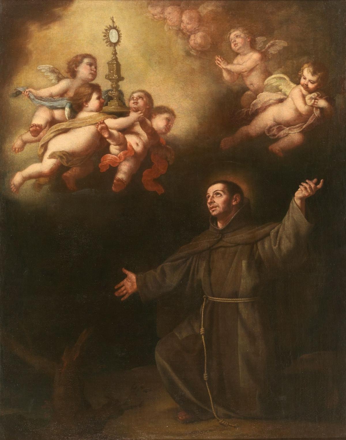 Imagen de un cuadro de Sant Pasqual que se custodia en el Museo del Prado.