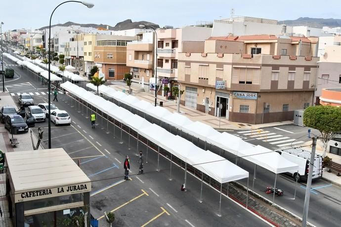 14/11/2019 CARRIZAL. INGENIO. Monataje de la Feria del Sureste en la Avenida Carlos V de Carrizal. Fotógrafa: YAIZA SOCORRO.  | 14/11/2019 | Fotógrafo: Yaiza Socorro